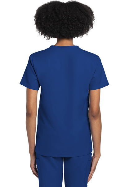 Unisex V-Neck Top Galaxy Blue w/ University Orthopedics Logo