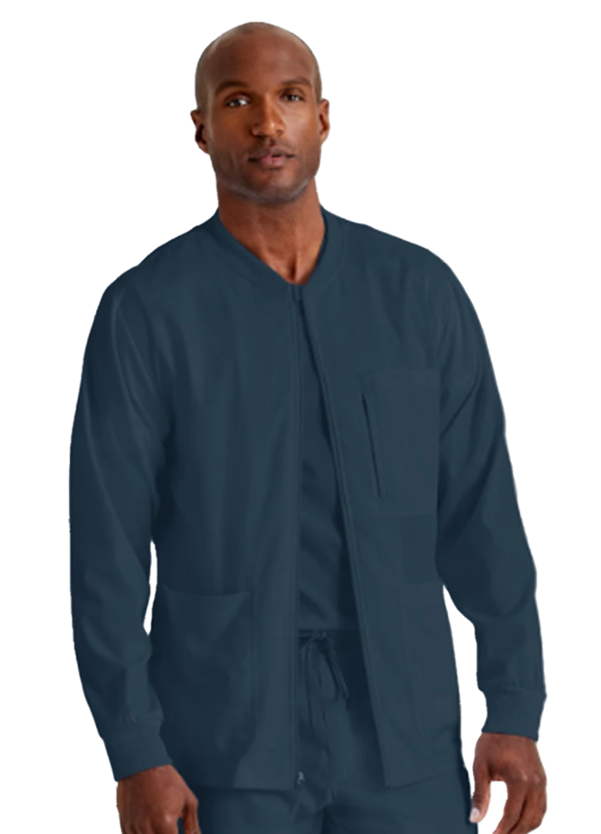 GRSW871 Men's React Warmup Scrub Jacket Steel w/ University Orthopedic ...